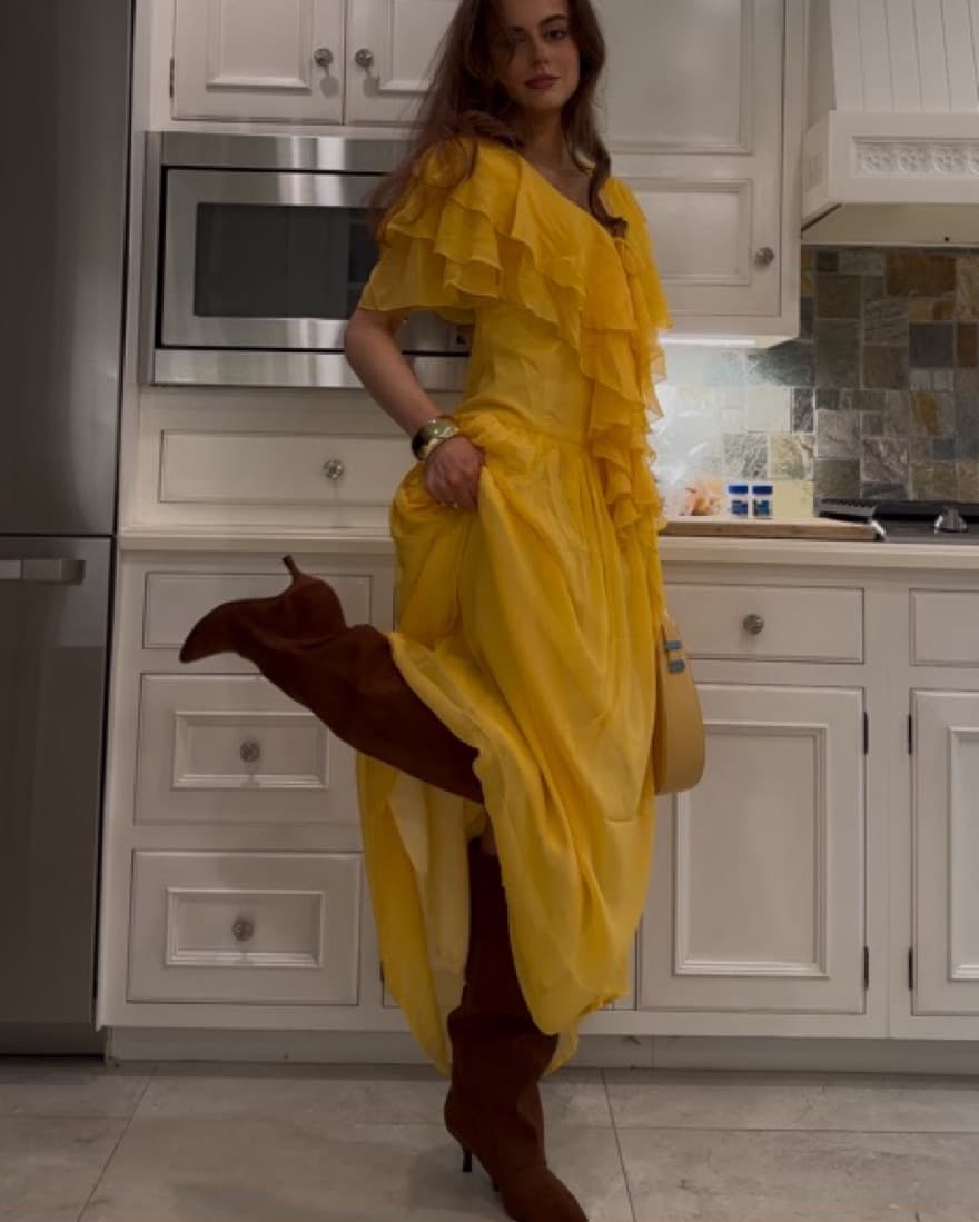 Yellow Summer Maxi Dress - Image 5
