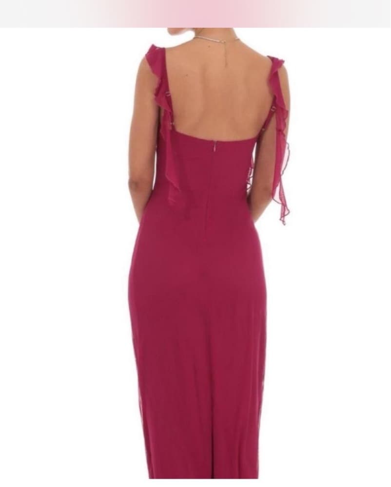 Lucy In The Sky Magenta Maxi Dress - Image 3