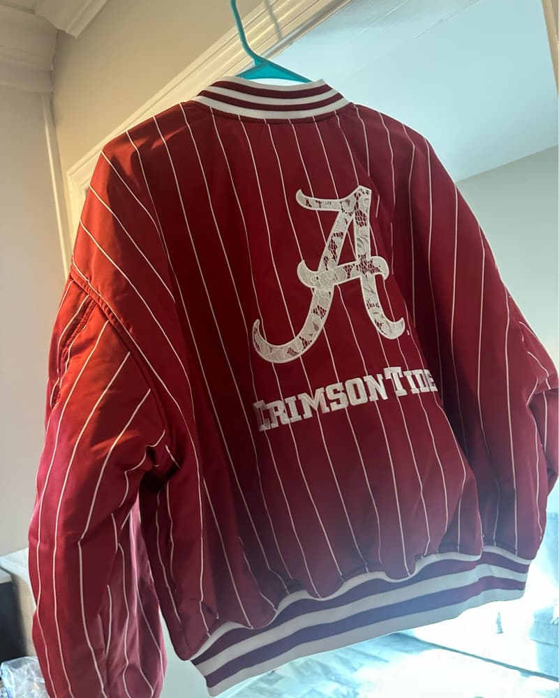 Crimson Tide Anthropologie Bomber Jacket - Image 1