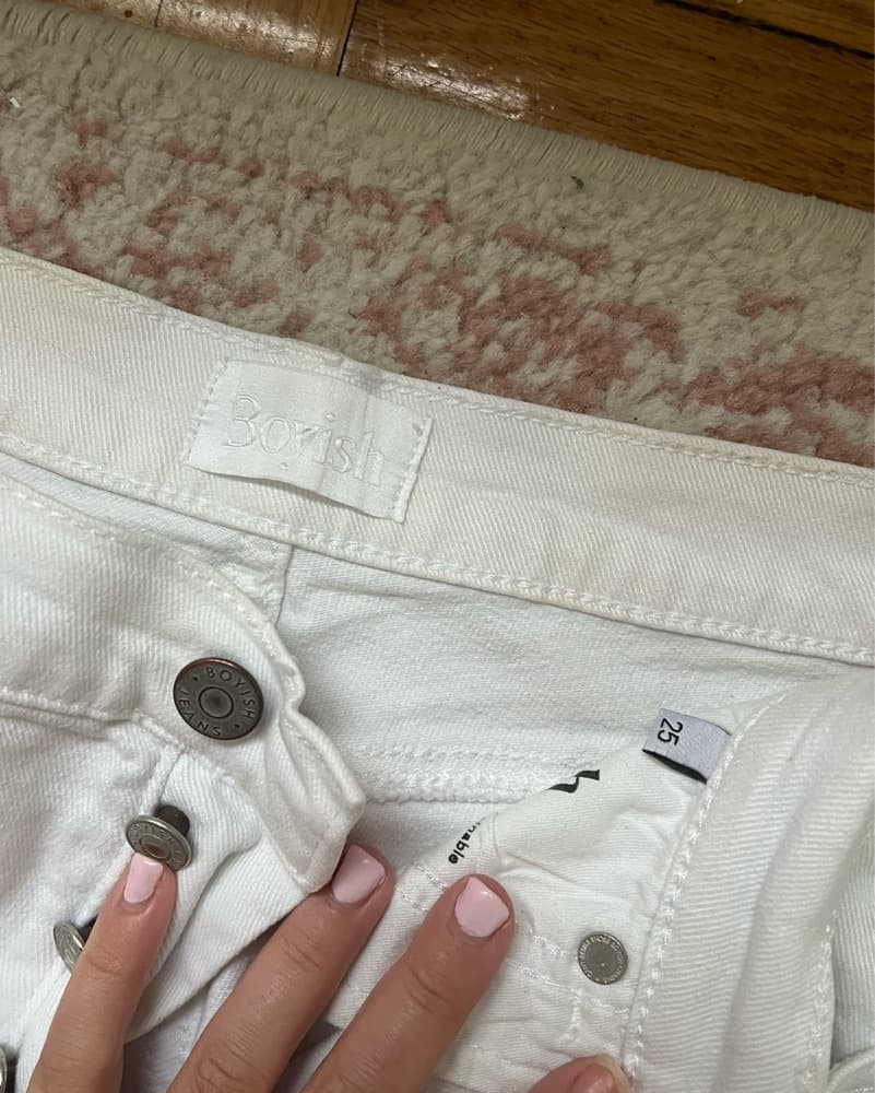 Boyish White Denim Jean - Image 4