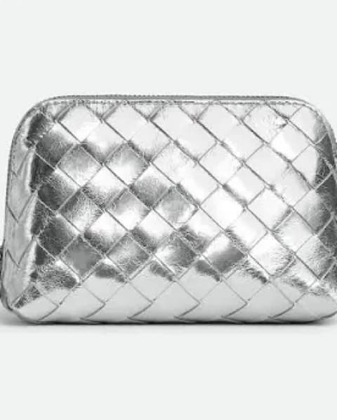 Bottega Silver Clutch - Image 1