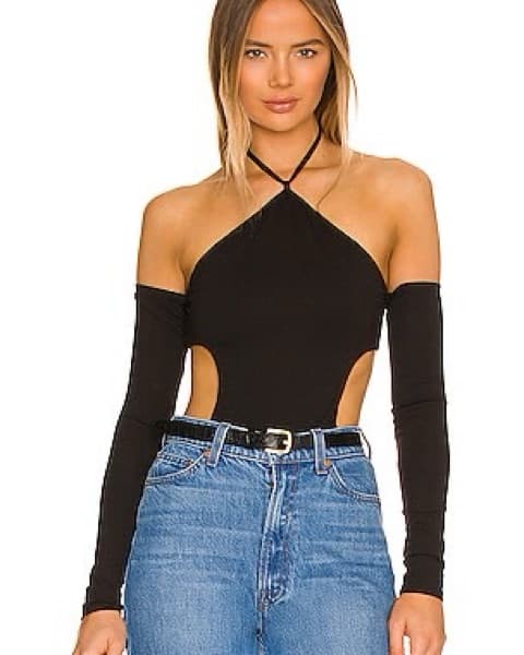 Revolve Black Aries Bodysuit - Image 1