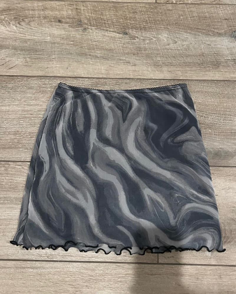 Urban Outfitters Marble Mesh Mini Skirt - Image 3