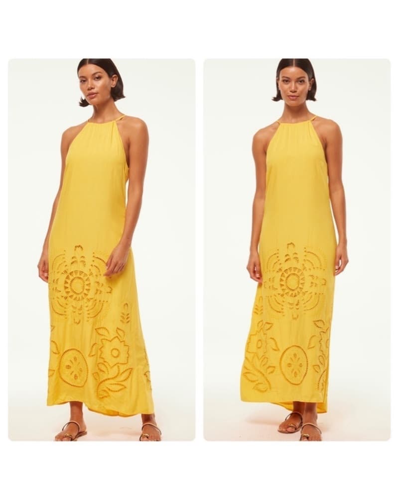 MISA los Angeles Yellow Maxi Dress  - Image 1