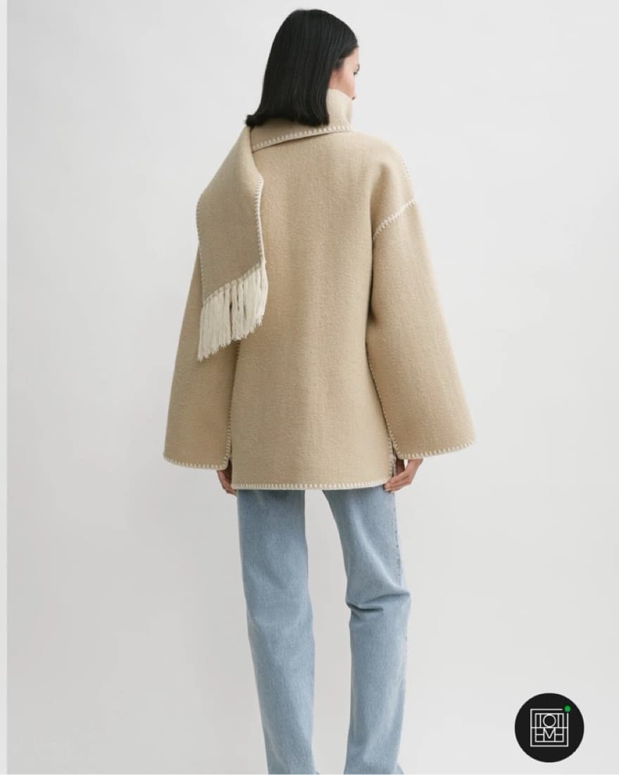 Toteme Embroidered Scarf Jacket - Image 3