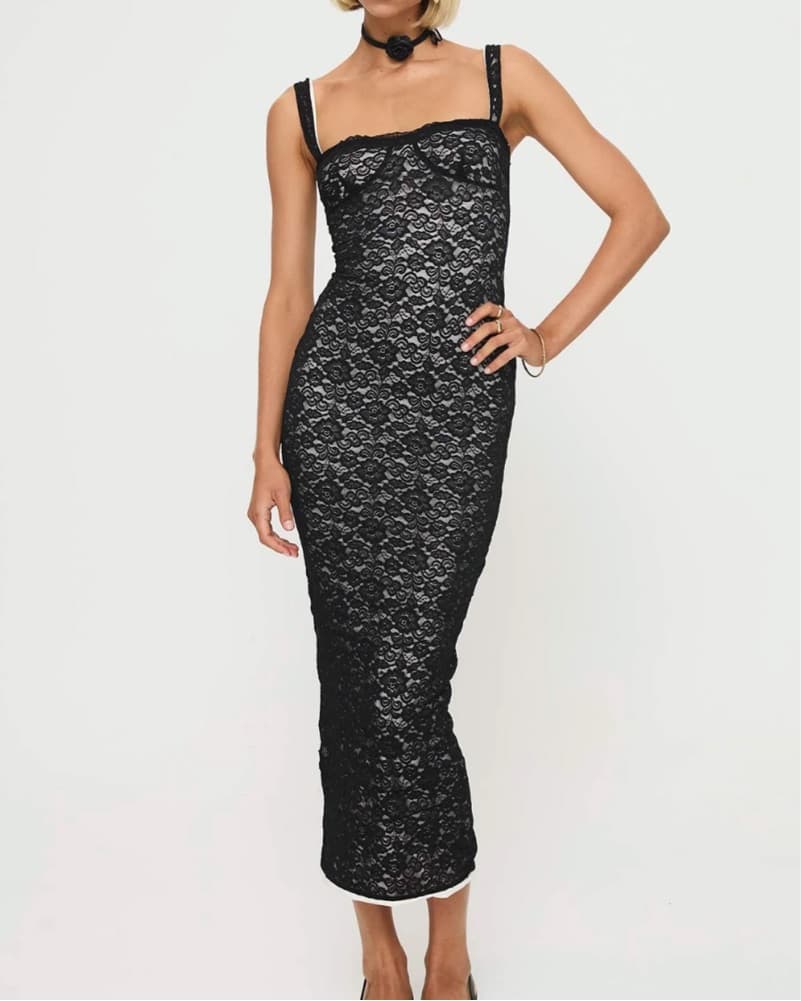 Fire Away Maxi Dress Black - Image 1