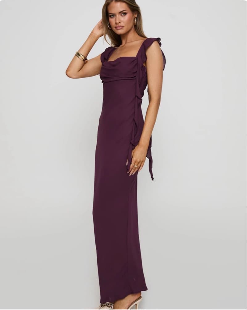 Princess Polly Lanai Maxi Dress Plum - Image 2