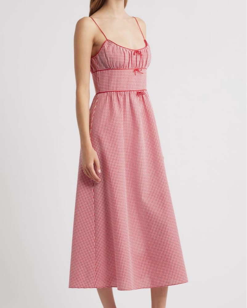 Doen Belline Check Midi Dress  - Image 1