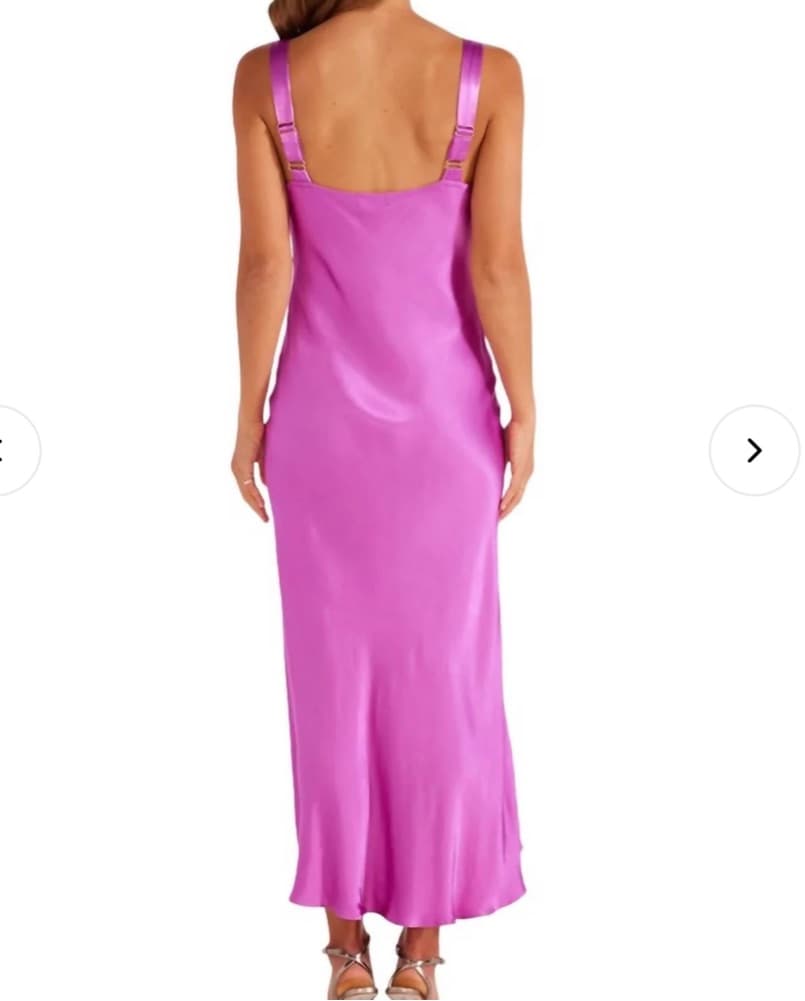 Mink Pink GAIA V Neck Slip Midi Dress - Image 2