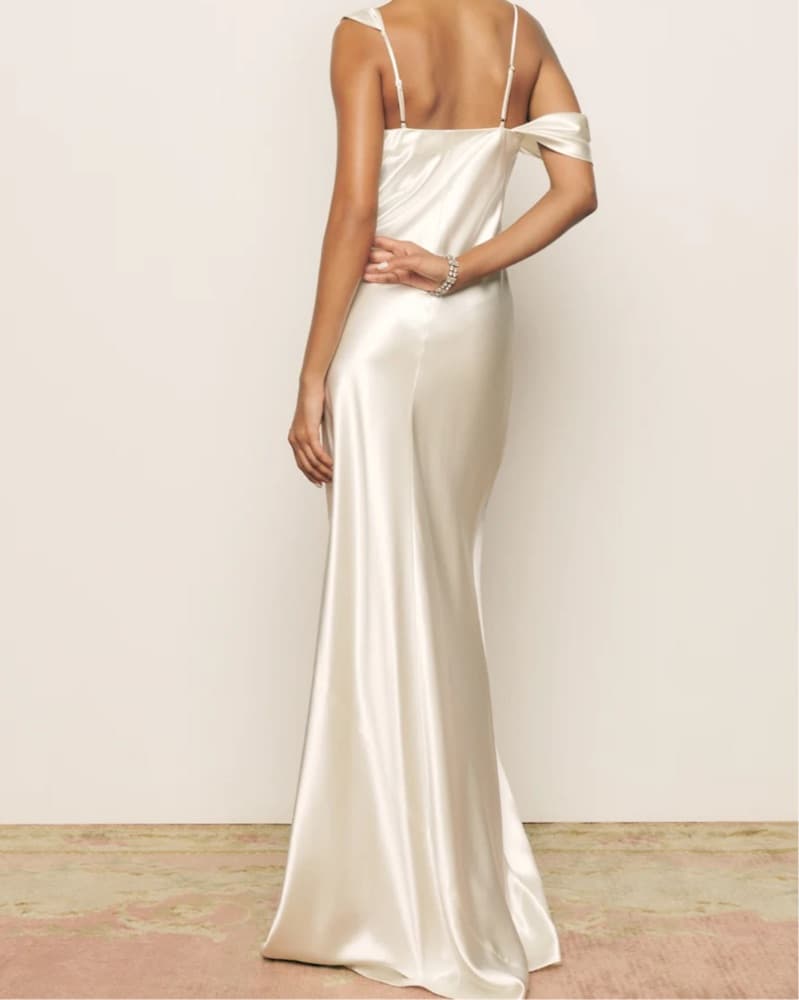 NWT Reformation Ronda Silk Dress - Image 5