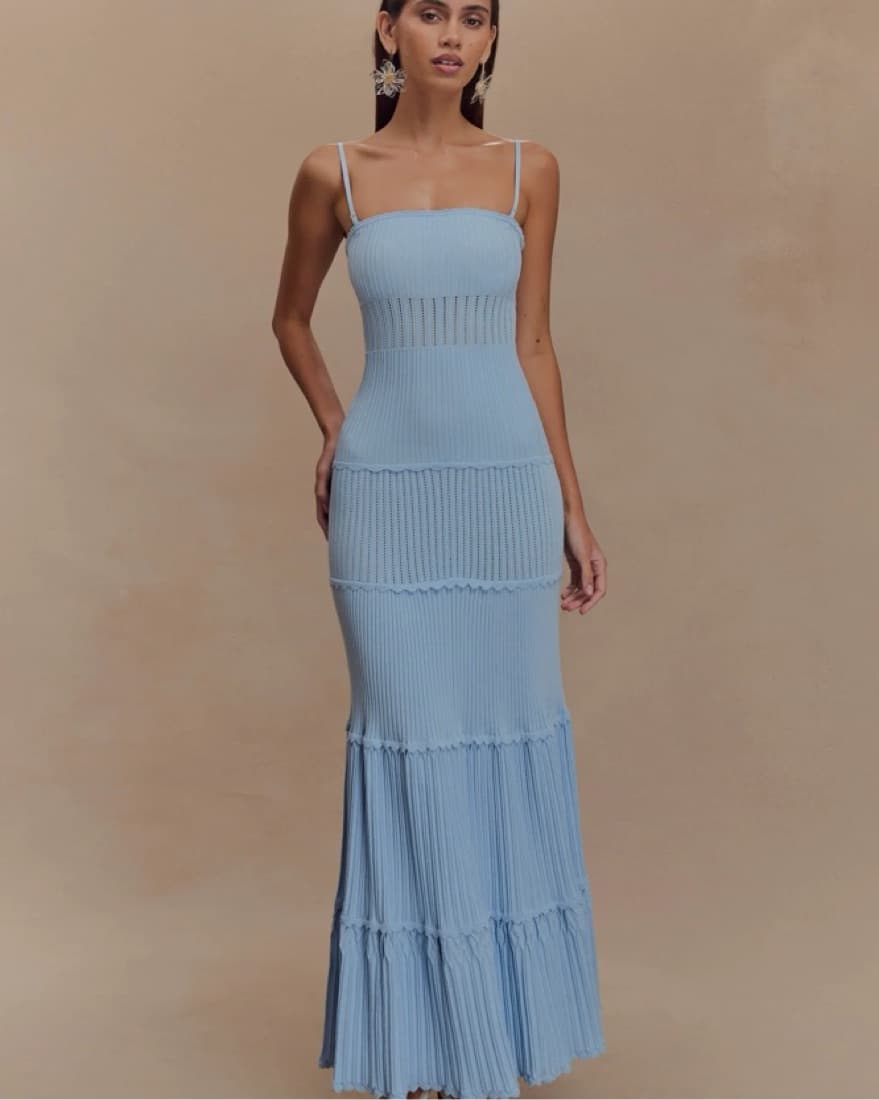 Meshki Light Blue Maxi Dress - Image 2