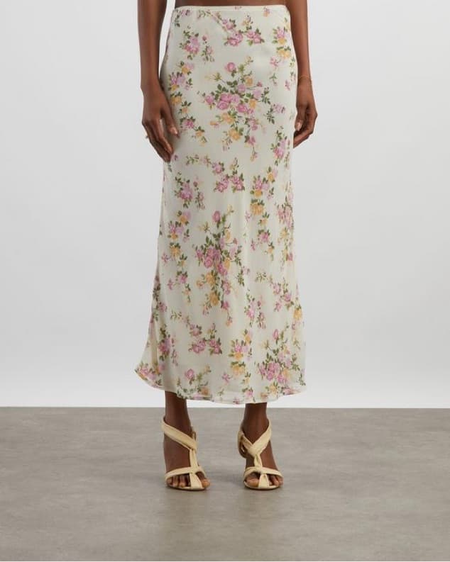 Floral Midi Skirt - Image 1