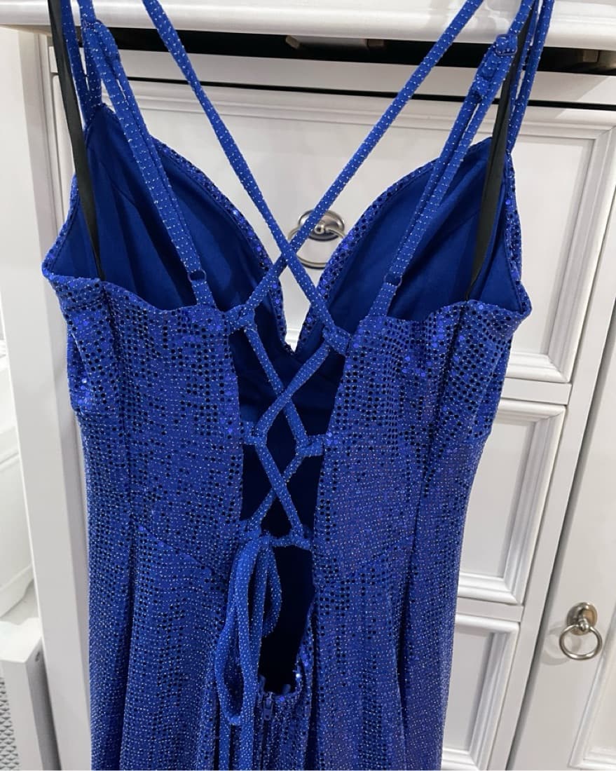 Sparkling Blue B. Darlin Formal Gown  - Image 4