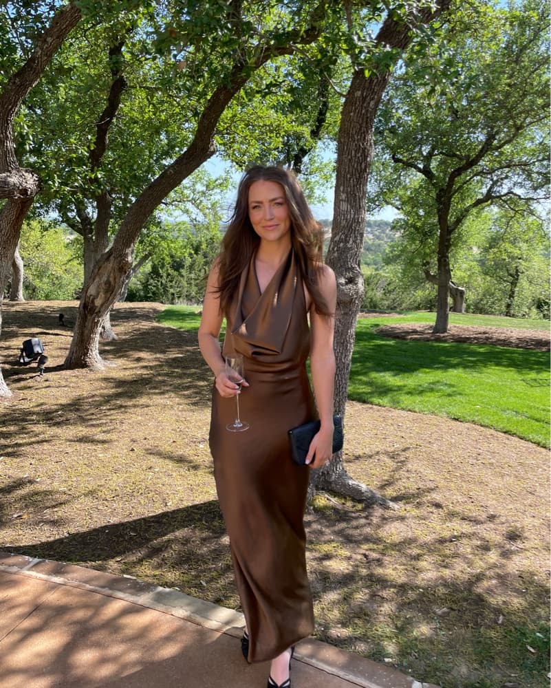 Brown Formal Dress - Image 2