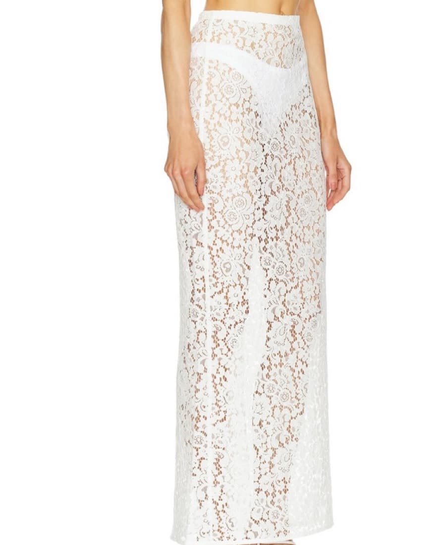 White Ronny Kobo Lace Skirt - Image 2