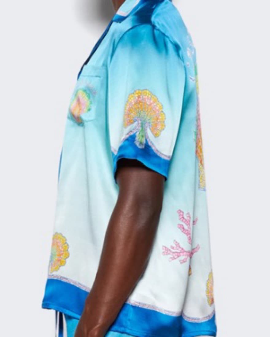 Men's Casablanca Silk Shirt Beach S - Image 4