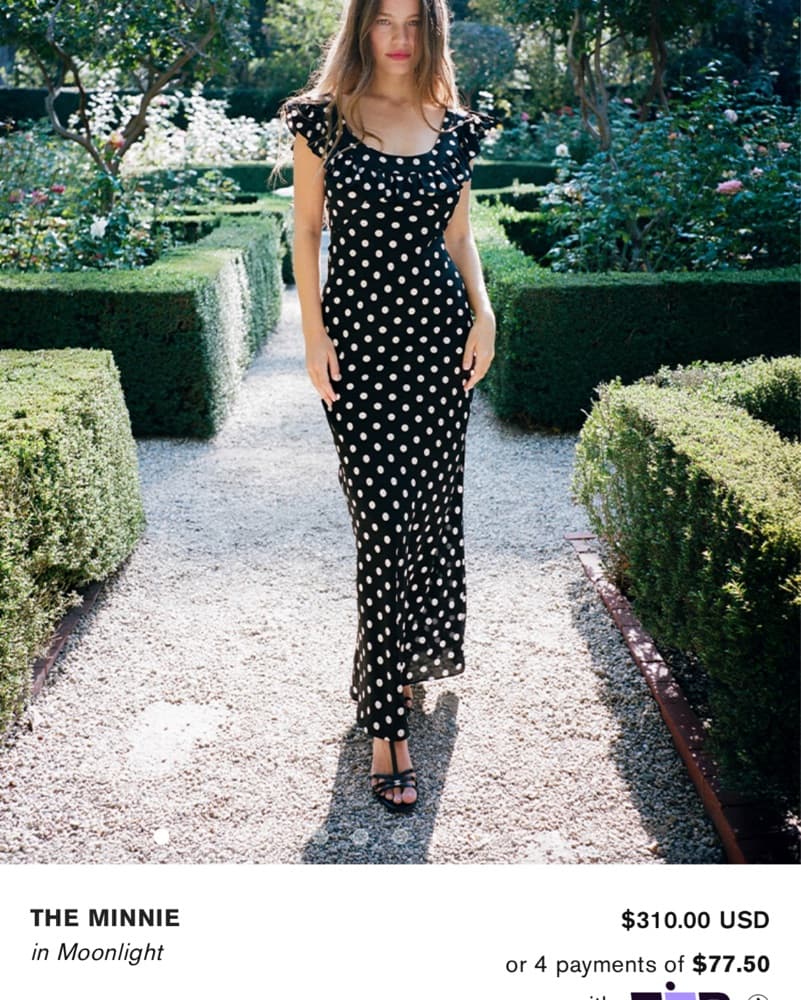 Polka Dot Maxi Dress in Moonlight - Image 1