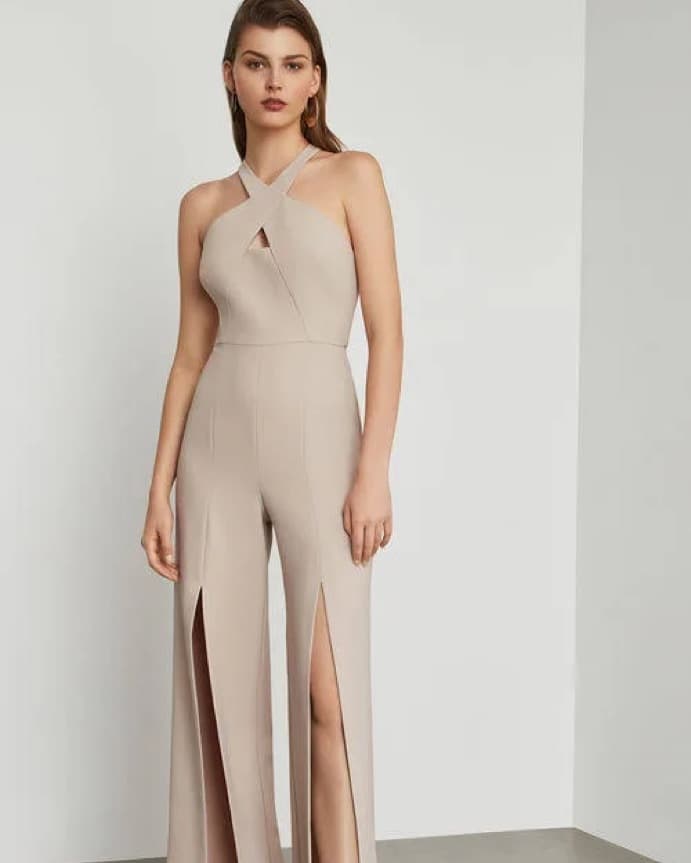 BCBG Maxazria Slit-Leg Cutout Jumpsuit - Image 3