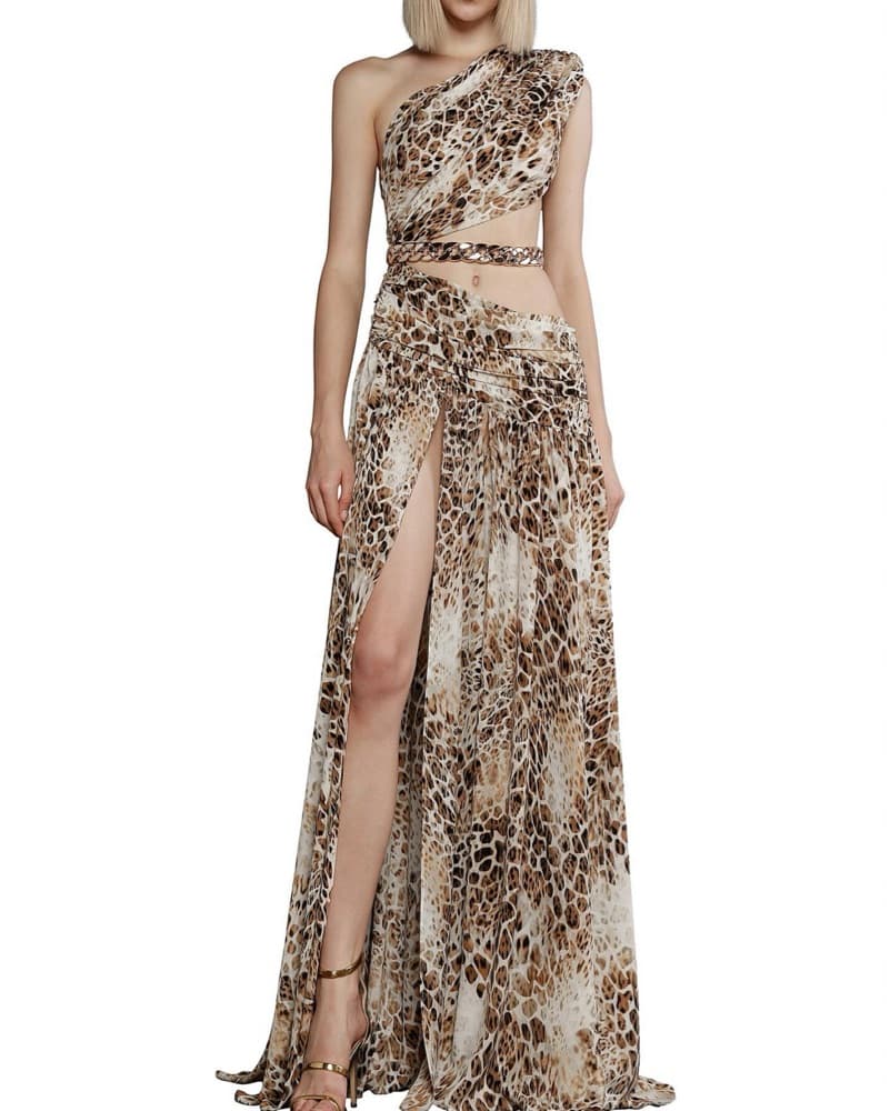 Bronx And Banco Leopard Gown Dress - Image 2