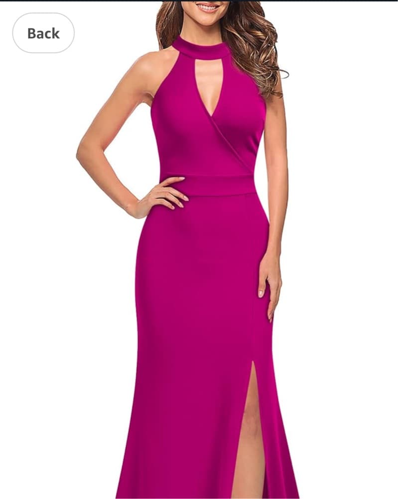 Elegant Burgundy Formal Gown - Image 3