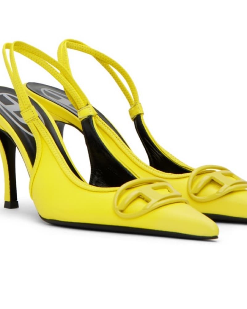 Diesel Slingback Yellow  Heels 37 - Image 1
