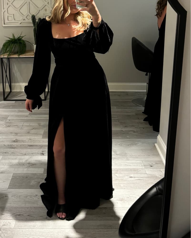 Velvet Maxi Dress - Image 3