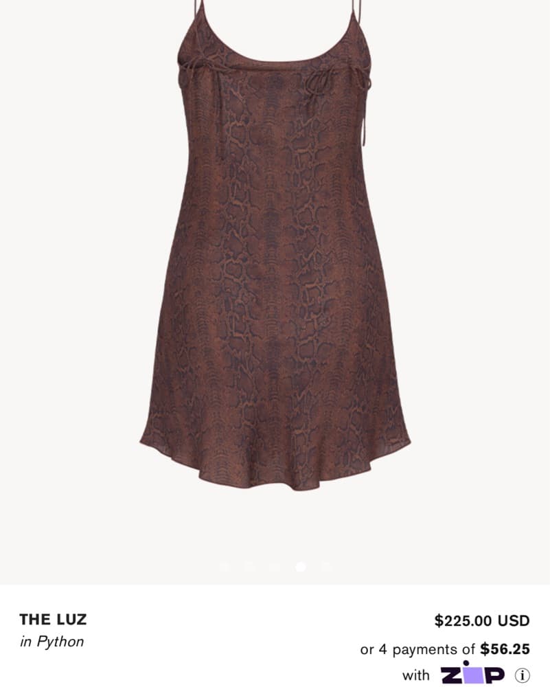 Chic Snakeskin Slip Dress - Image 2