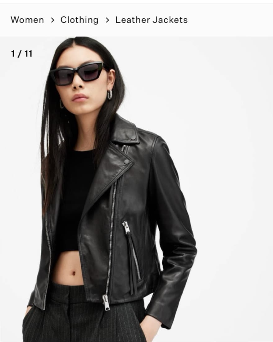 All Saints Leather Jacket - Image 1