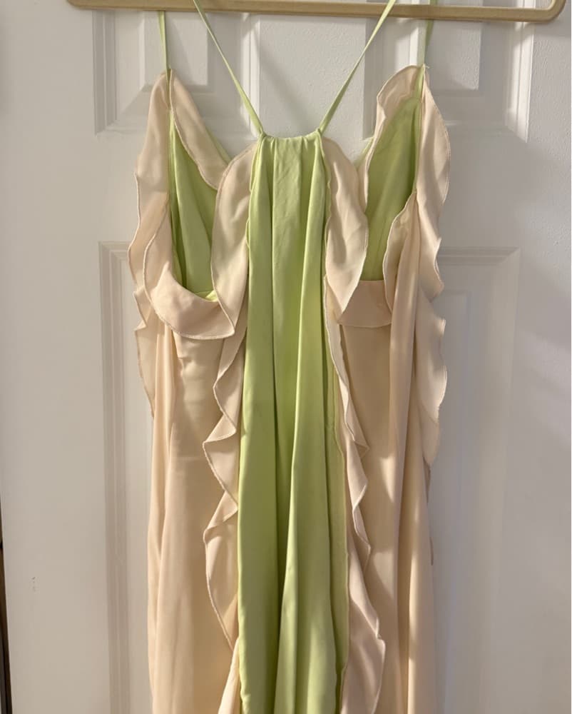 SIMKHAI Ruffled cupro-blend chiffon  - Image 4