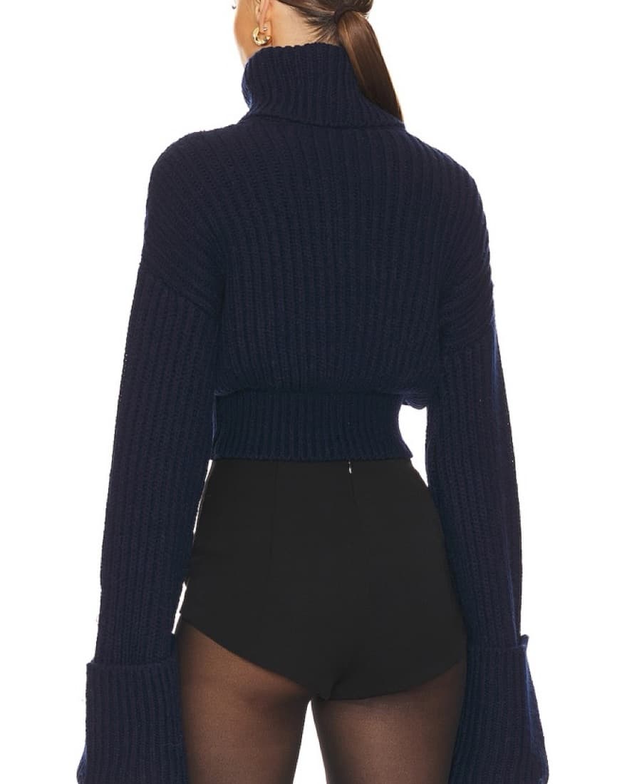 Helsa Navy Turtleneck - Image 3