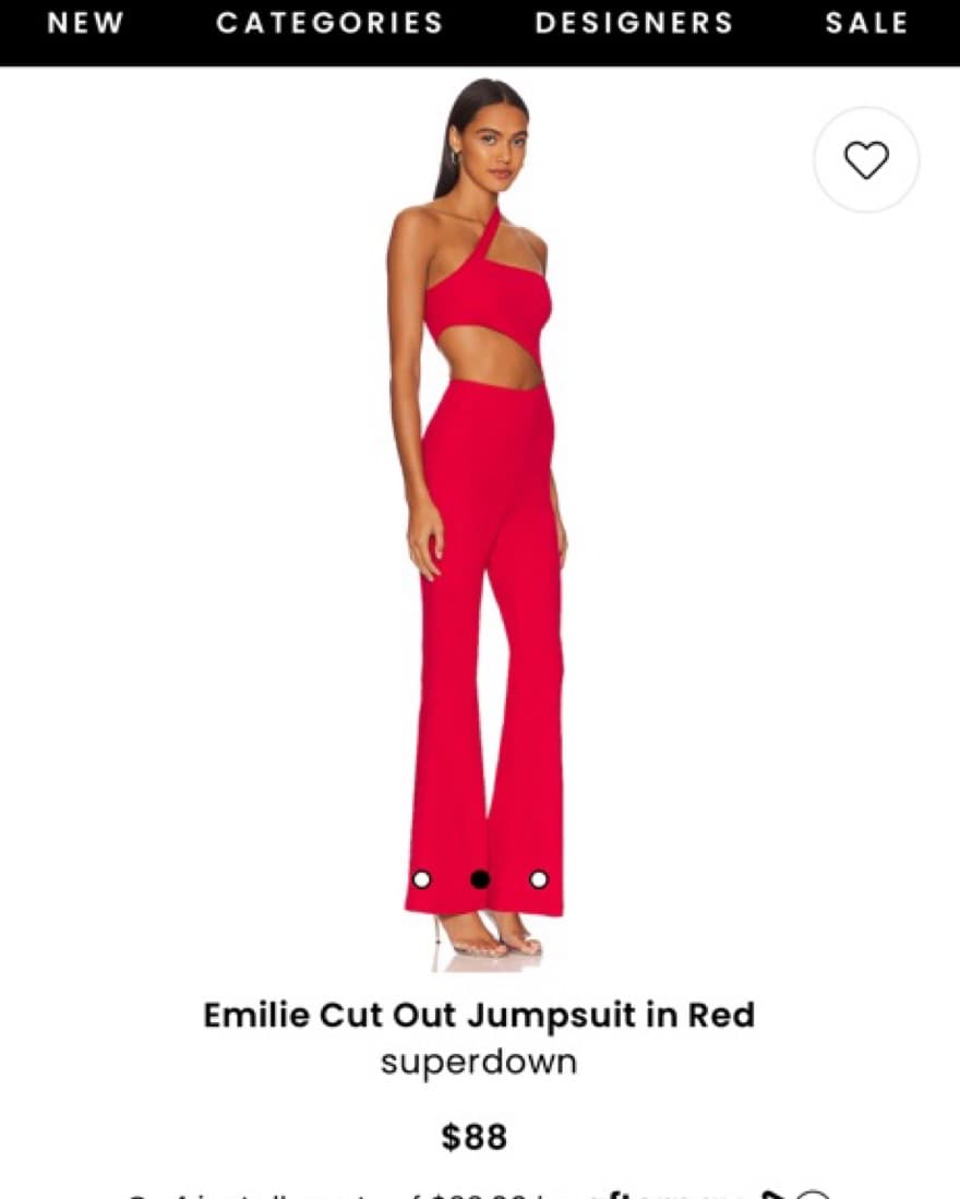 Red Revolve Jumpsuit - Image 2