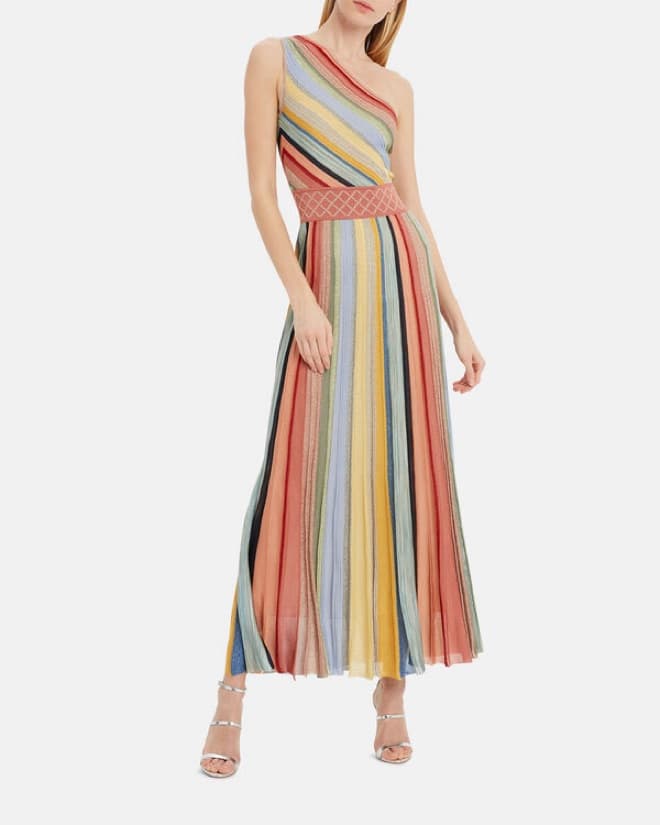 Missoni One-Shoulder Striped Dress - Image 1