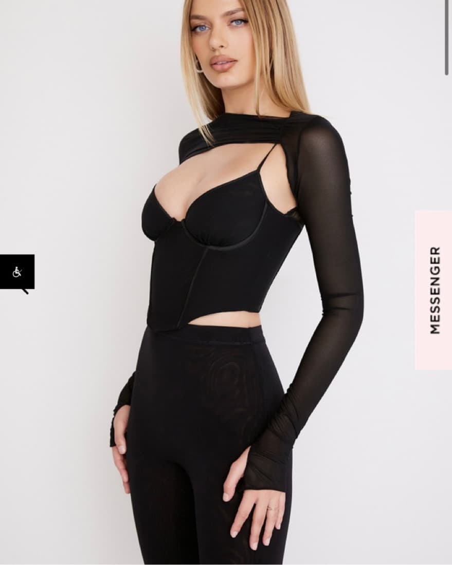 House Of CB - Isabel Black Corset  - Image 3