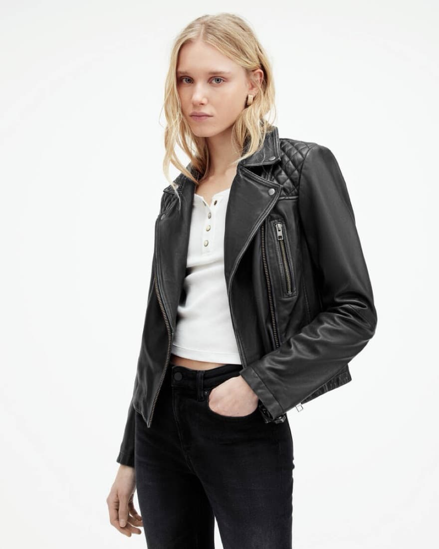 All Saints Leather Jacket - Image 1