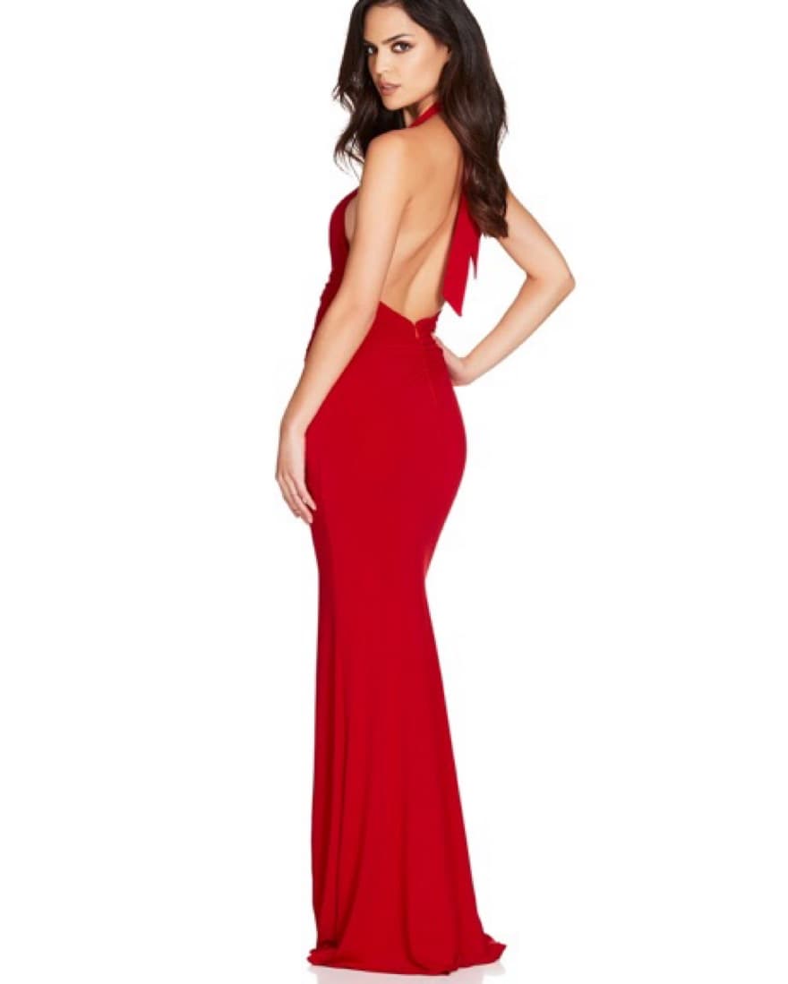 Red Nookie Halter Gown/ Maxi Dress - Image 5