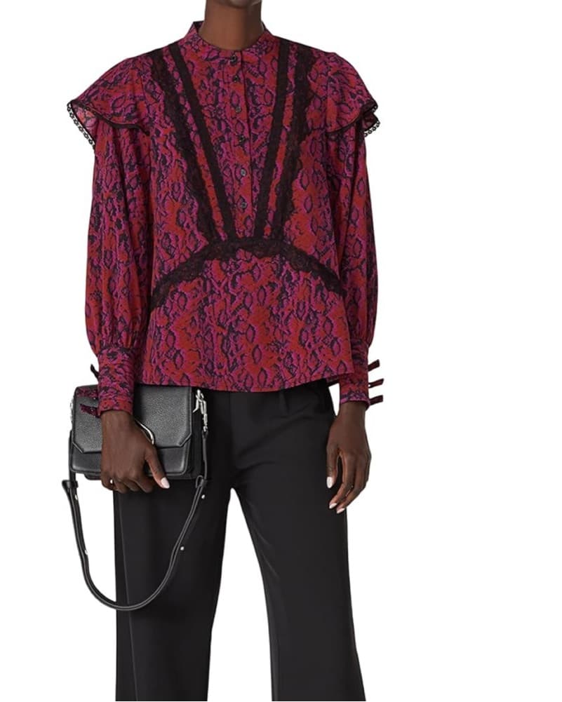 Koche Python- Print Button-Up Blouse - Image 2