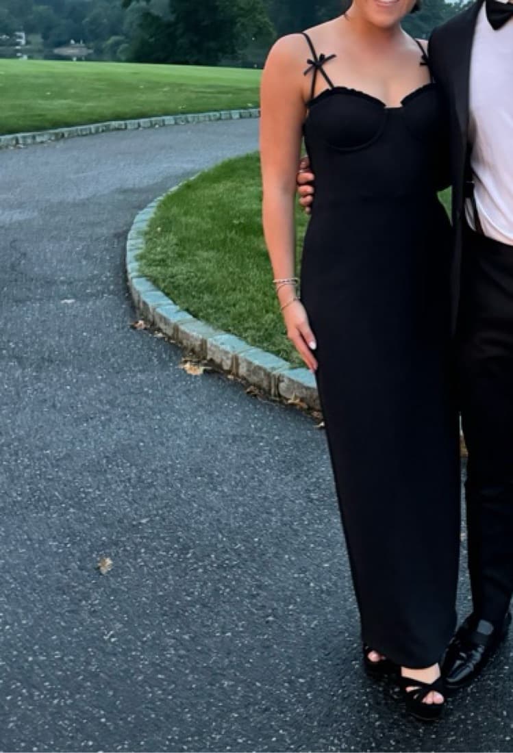 Staud Georgina Bow Strap Sheath Gown - Image 2