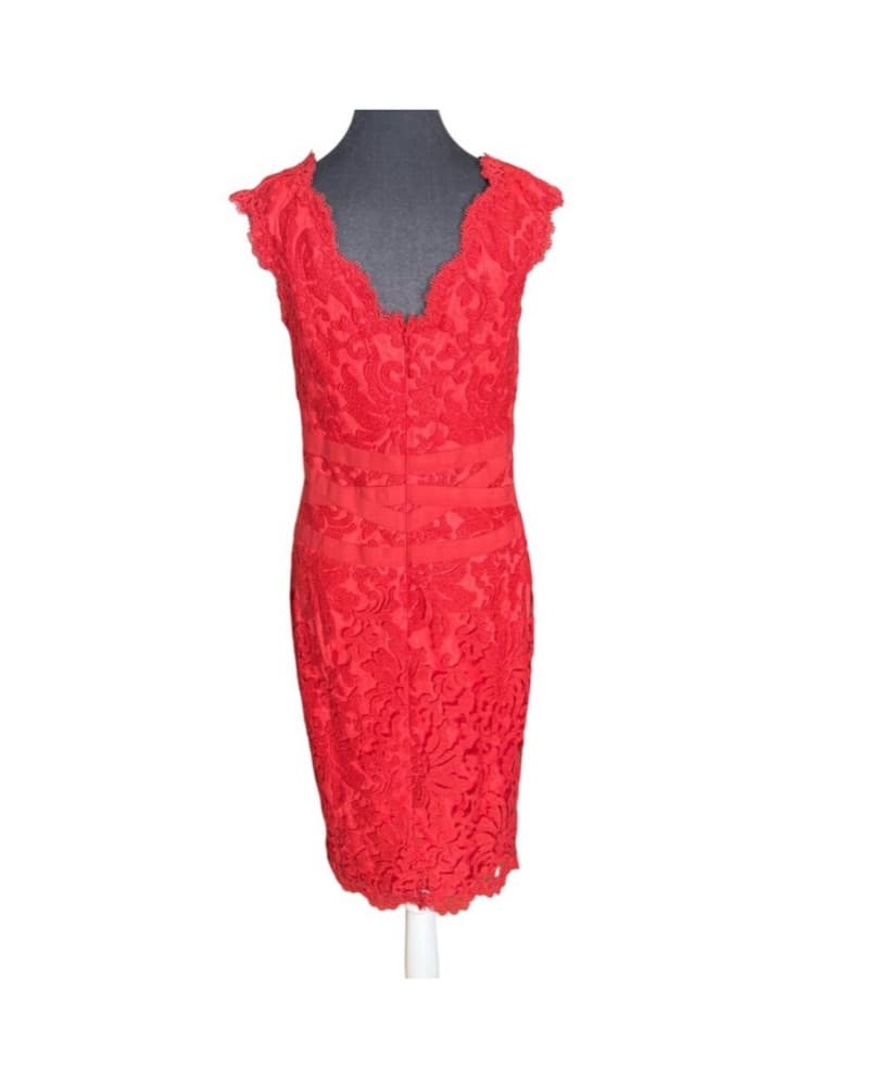 Tadashi Shoji Lace Cocktail Dress Size 6 - Image 3