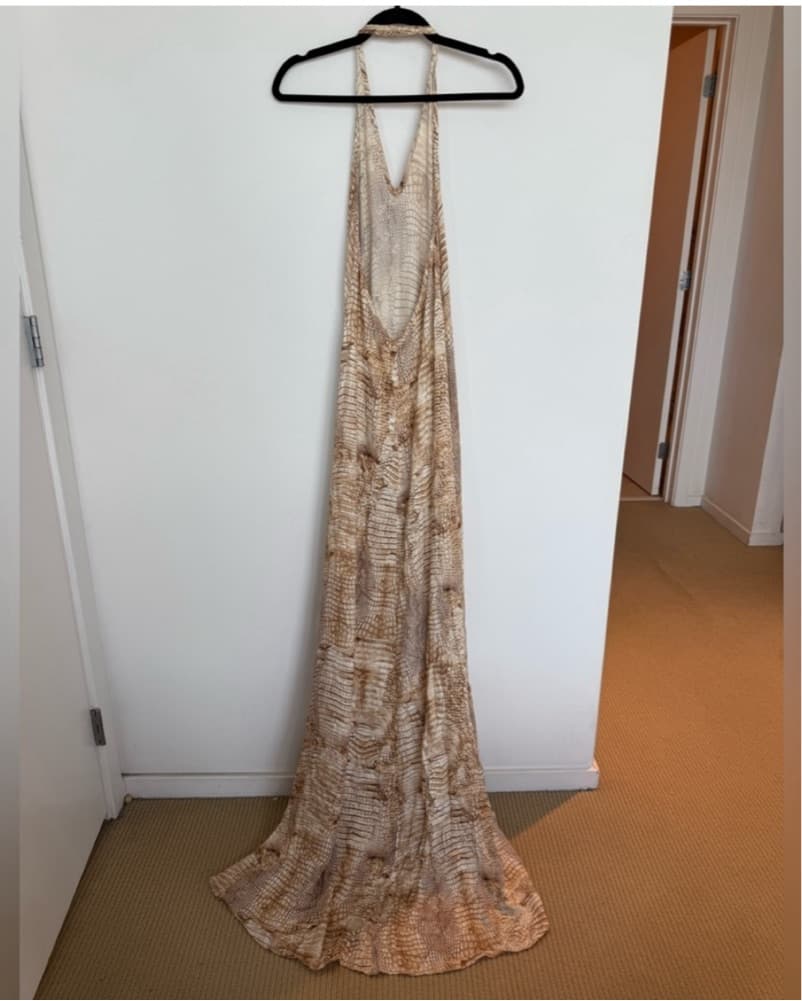 Alexis Evening Gown with Thigh-High Slit - Image 3