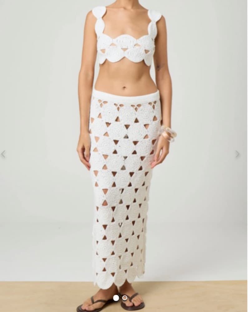 Glassons White crocet Set  - Image 1