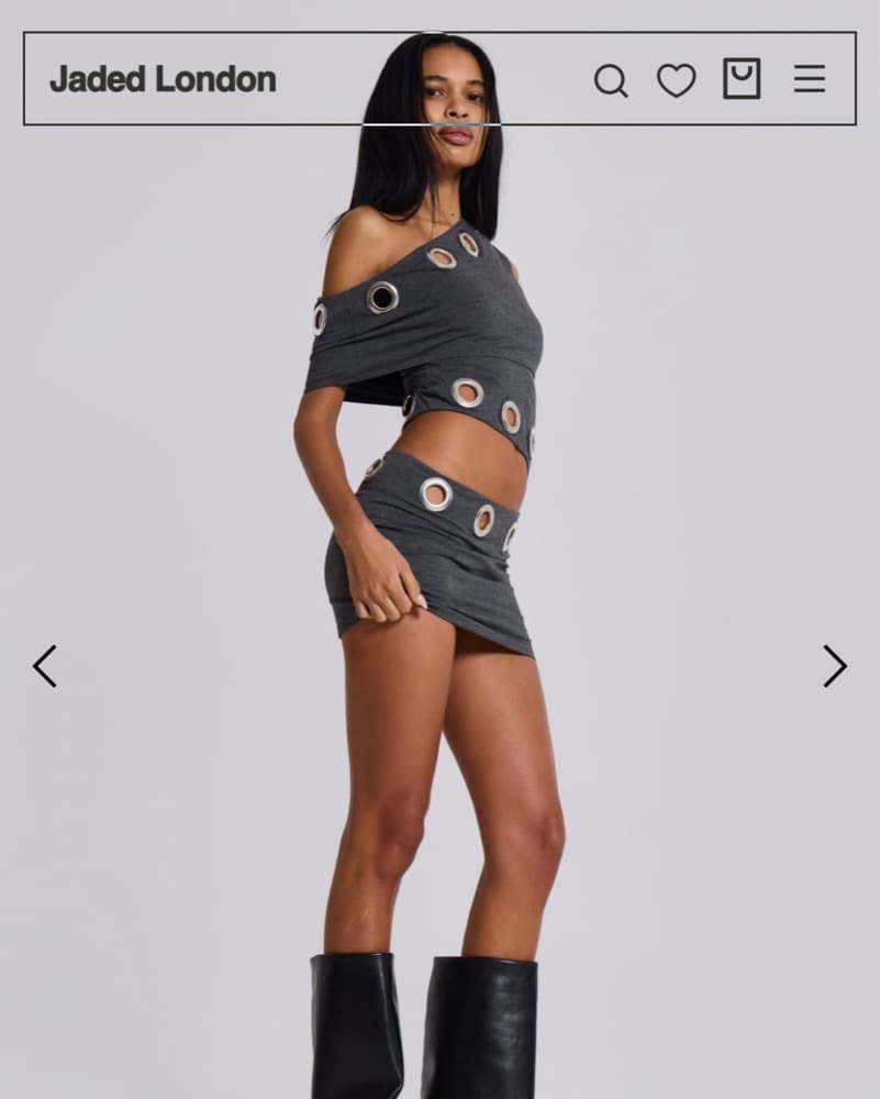 Jaded London Zarco Asymmetric Mini Dress - Image 3
