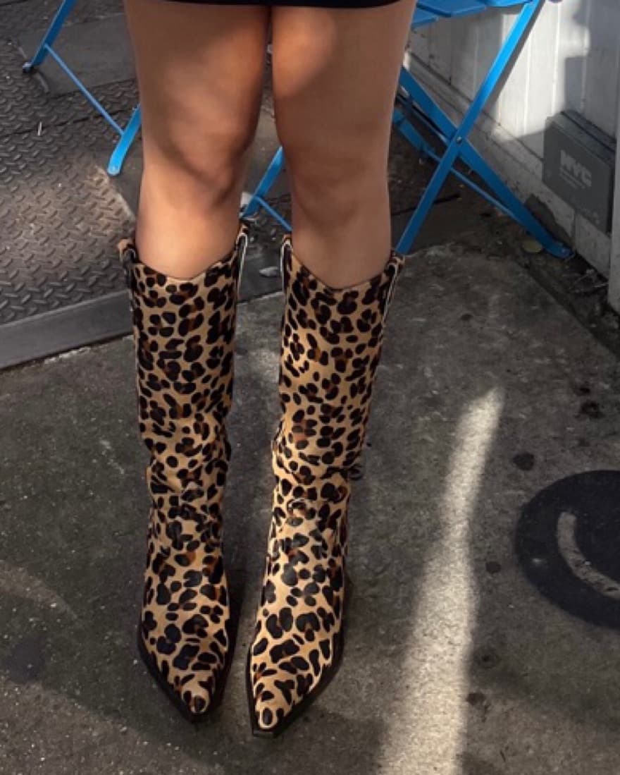Simon Miller Leopard Cowgirl Boots - Image 1