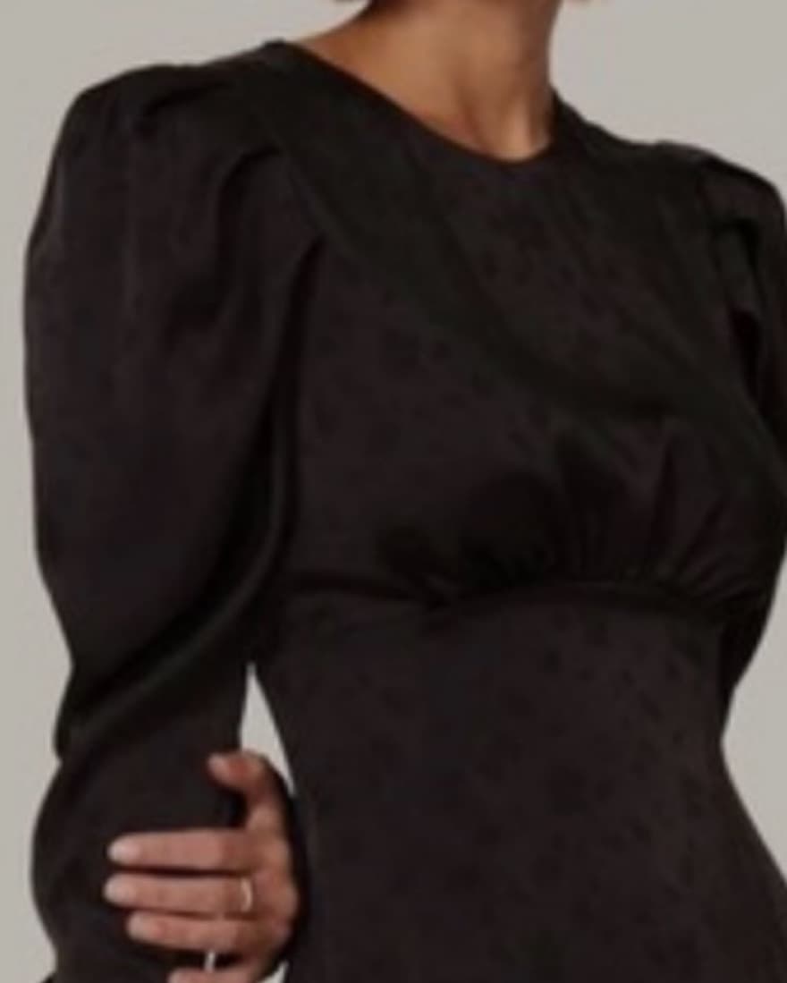 The Andamane Black Mini Cocktail Dress - Image 4