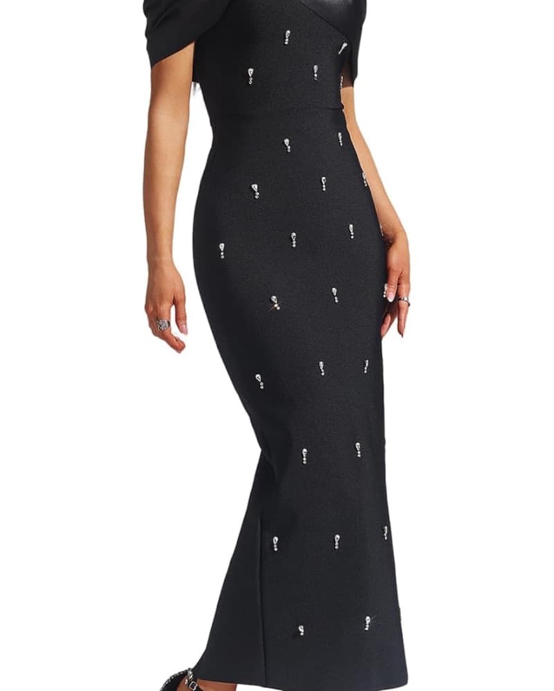 Bella Barnett Rhinestone Maxi Dress - Image 1