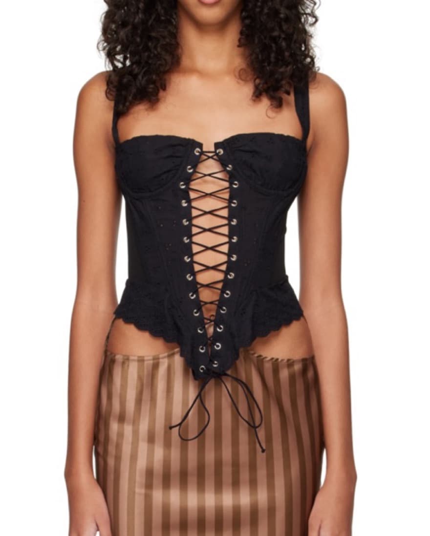 Miaou Black Deville Corset - Image 1