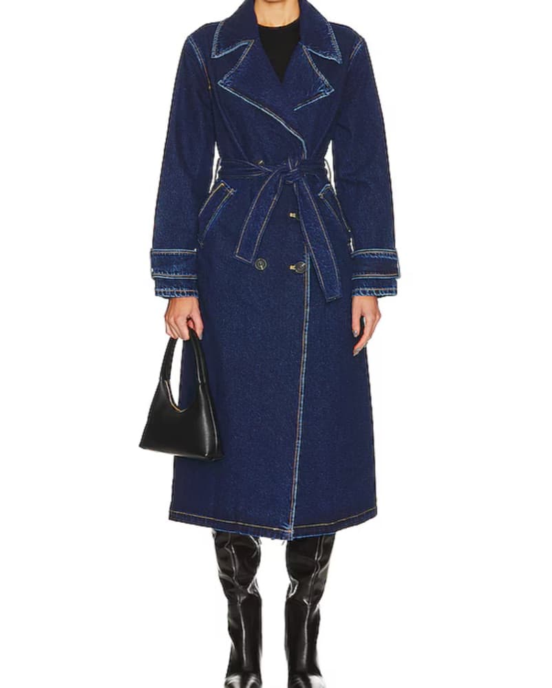 Revolve Denim trench coat - Image 2