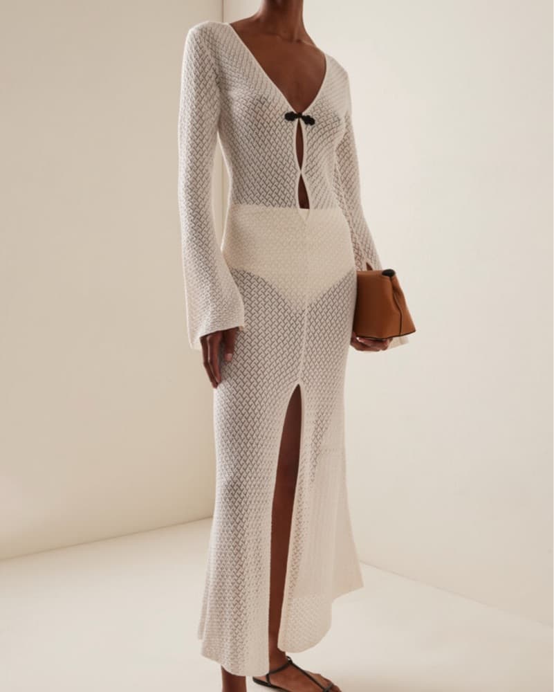 Moda Operandi White Maxi Dress/ Coverup - Image 1