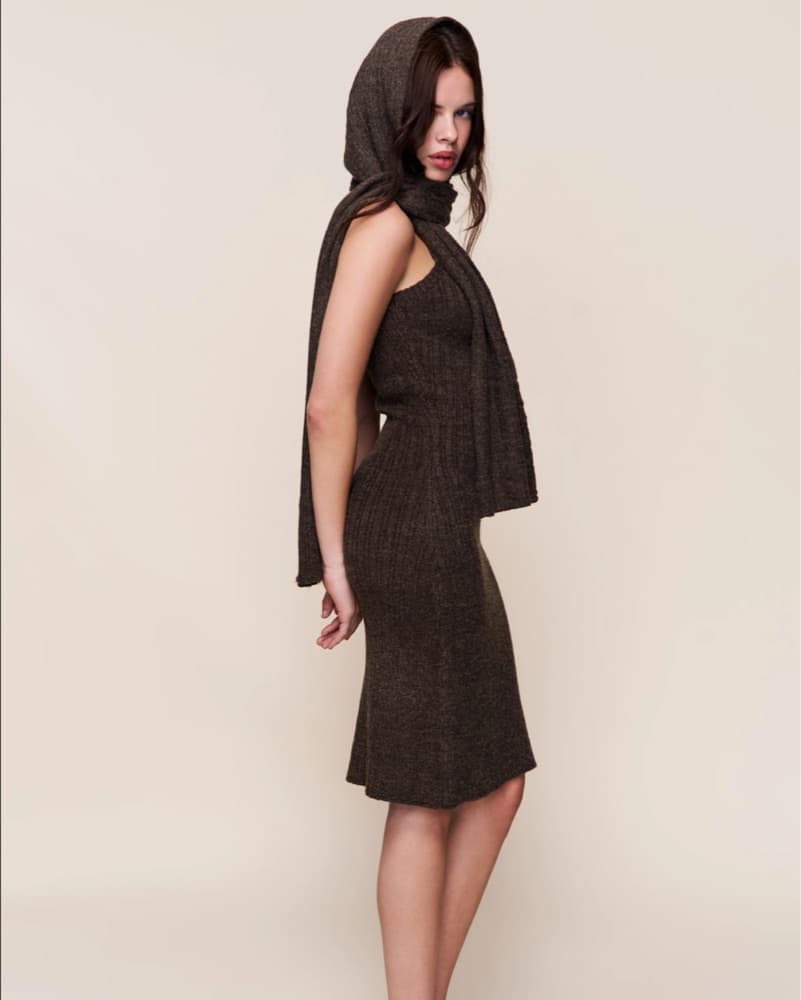 GUIZIO Knit Hooded Dress - Image 3