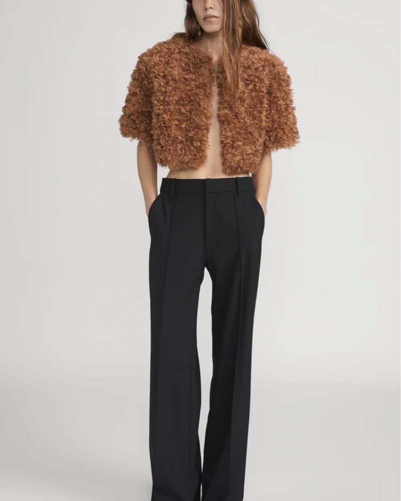 Frame Plush Bolero In Camel  - Image 2