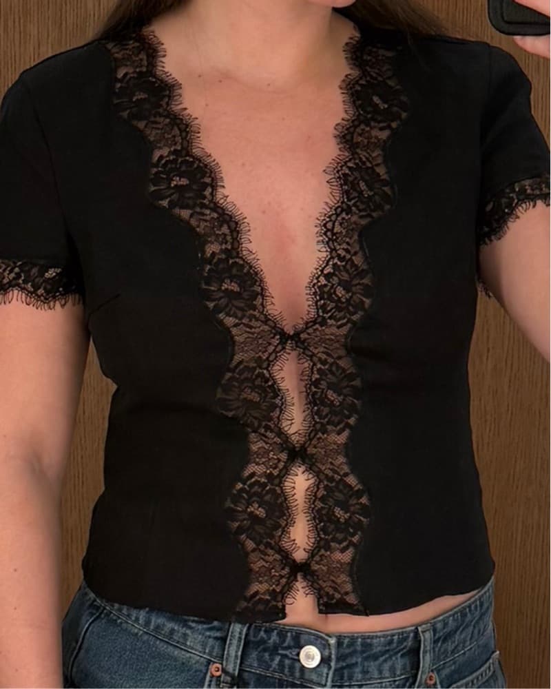 Reformation Black Going Out Top  - Image 1